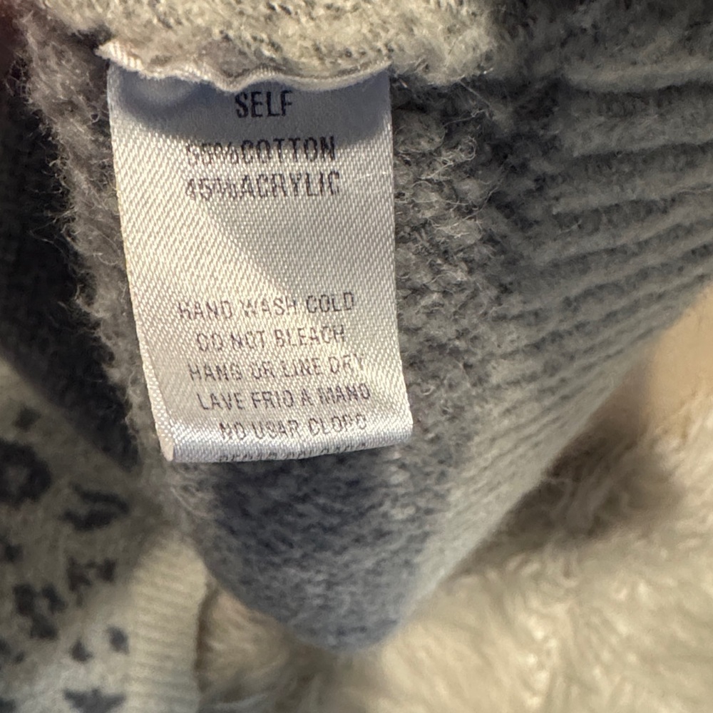 Easel Gray Animal Print Women's Cardigan - Picture 5 of 5